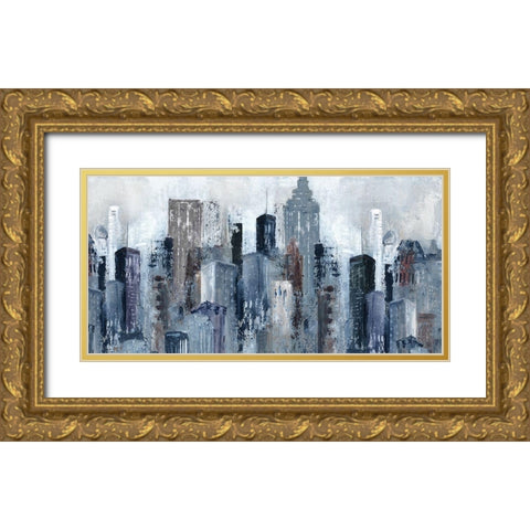 City Mood Gold Ornate Wood Framed Art Print with Double Matting by Robinson, Carol