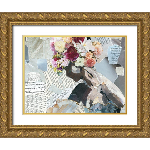 Contemplation II Gold Ornate Wood Framed Art Print with Double Matting by Robinson, Carol