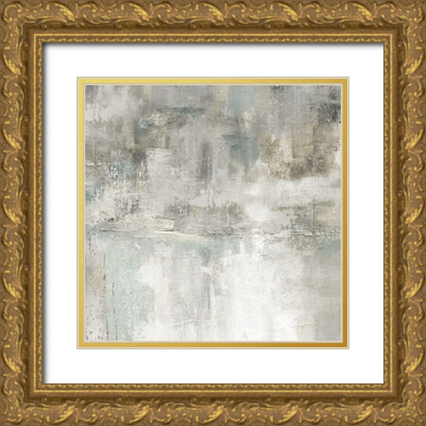 Misty Lake Gold Ornate Wood Framed Art Print with Double Matting by Robinson, Carol