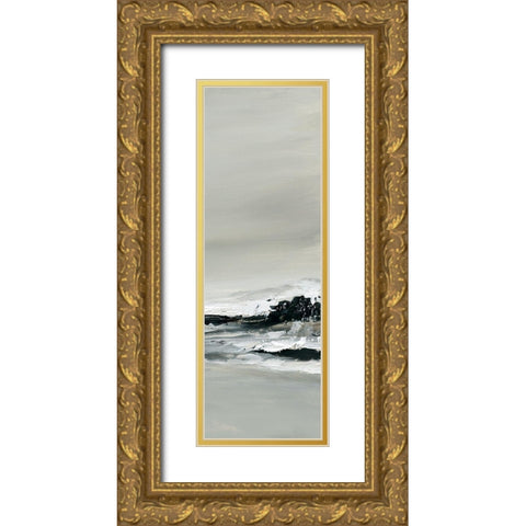 Breakers III Gold Ornate Wood Framed Art Print with Double Matting by Robinson, Carol