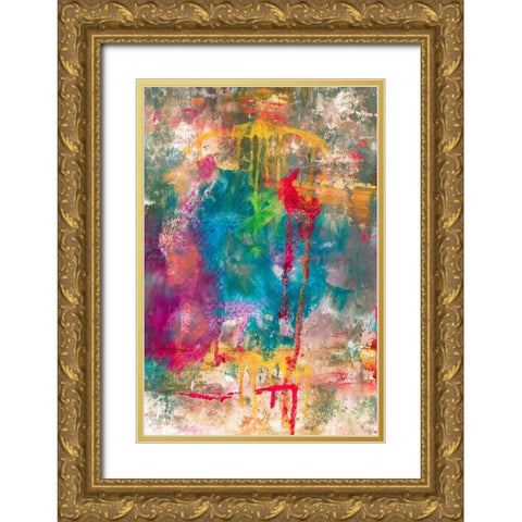 Summer Night II Gold Ornate Wood Framed Art Print with Double Matting by Jill, Susan