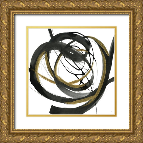 Windy Trail II Gold Ornate Wood Framed Art Print with Double Matting by Jill, Susan