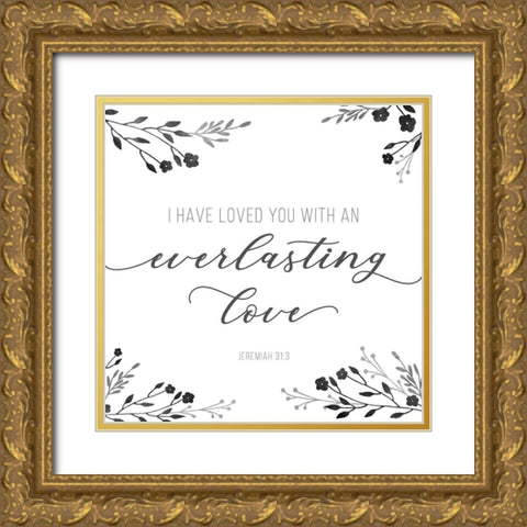 Everlasting Love Gold Ornate Wood Framed Art Print with Double Matting by Murray, Amanda