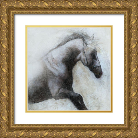 Misted Shadows Gold Ornate Wood Framed Art Print with Double Matting by Robinson, Carol