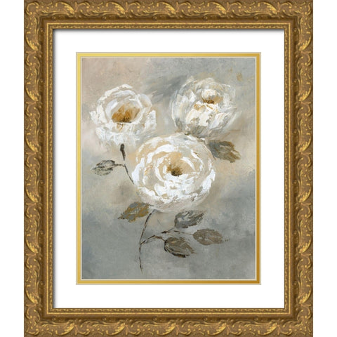 Soft and Bold I Gold Ornate Wood Framed Art Print with Double Matting by Nan