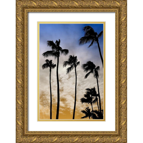 Evenings Edge II Gold Ornate Wood Framed Art Print with Double Matting by Carpentieri, Natalie