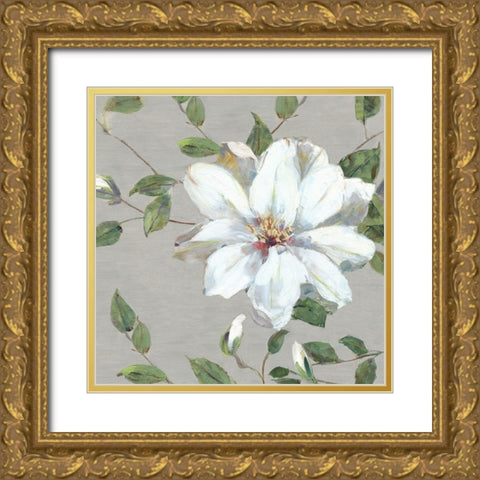 Garden Melody II Gold Ornate Wood Framed Art Print with Double Matting by Swatland, Sally