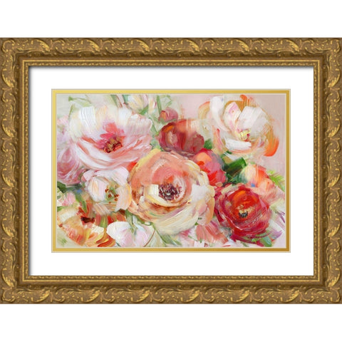 Bold Summer Gold Ornate Wood Framed Art Print with Double Matting by Swatland, Sally