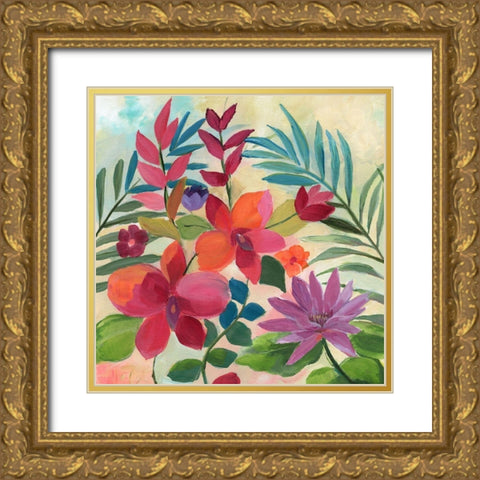 Hot Tropics Gold Ornate Wood Framed Art Print with Double Matting by Nan