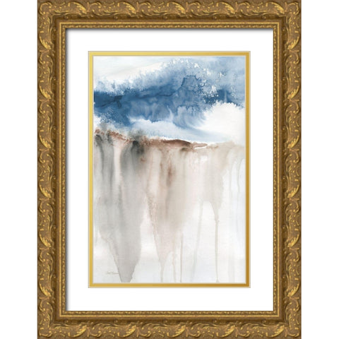 Windy Cliff II Gold Ornate Wood Framed Art Print with Double Matting by Robinson, Carol