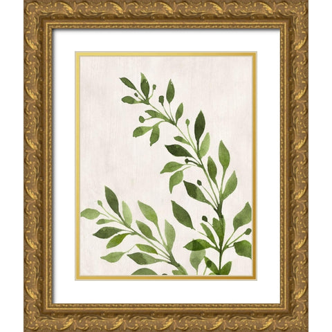 Botanical Wash I Gold Ornate Wood Framed Art Print with Double Matting by Knutsen, Conrad