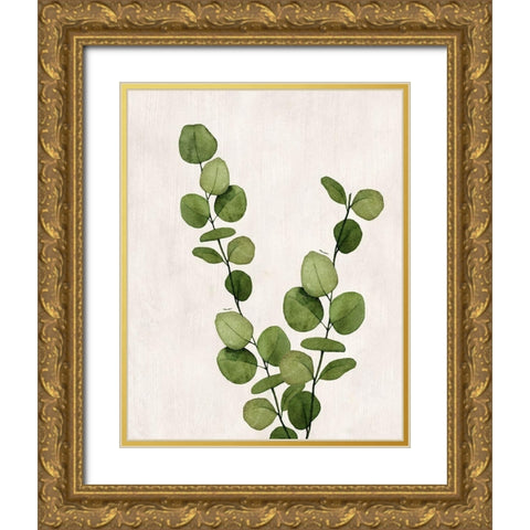 Botanical Wash III Gold Ornate Wood Framed Art Print with Double Matting by Knutsen, Conrad