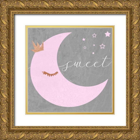 Sweet Gold Ornate Wood Framed Art Print with Double Matting by Santiago, Daniela