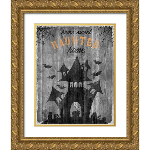 Haunted House Gold Ornate Wood Framed Art Print with Double Matting by Carpentieri, Natalie