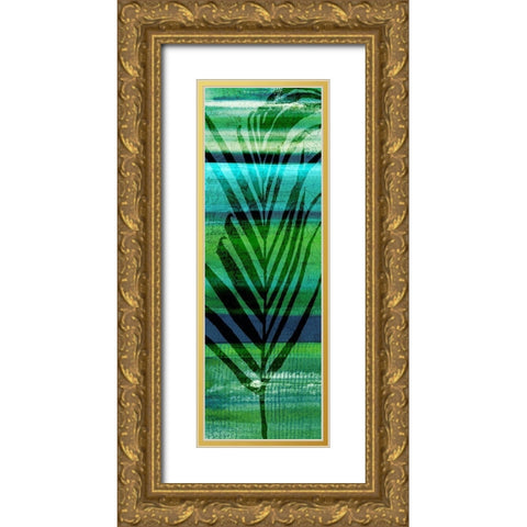 Seychelles Palm I Gold Ornate Wood Framed Art Print with Double Matting by Jill, Susan