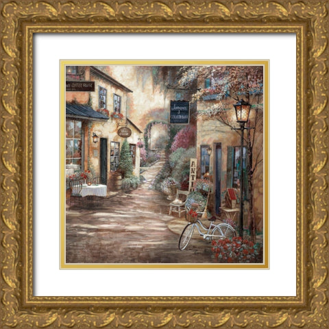 Market Garden Gold Ornate Wood Framed Art Print with Double Matting by Manning, Ruane