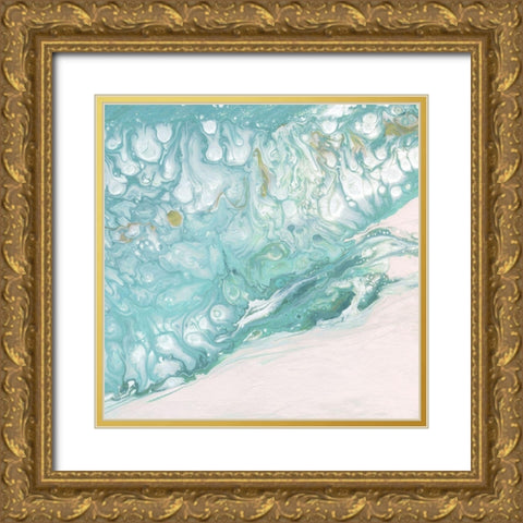 Ocean Patterns Gold Ornate Wood Framed Art Print with Double Matting by Robinson, Carol
