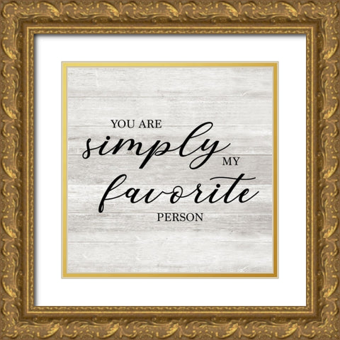 Simply Favorite Gold Ornate Wood Framed Art Print with Double Matting by Carpentieri, Natalie