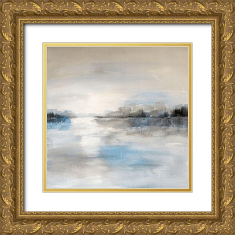 Distant Horizons Gold Ornate Wood Framed Art Print with Double Matting by Nan