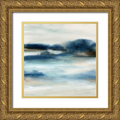 By the Bay II Gold Ornate Wood Framed Art Print with Double Matting by Robinson, Carol