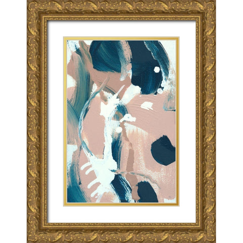 Summer Wind I Gold Ornate Wood Framed Art Print with Double Matting by Jill, Susan