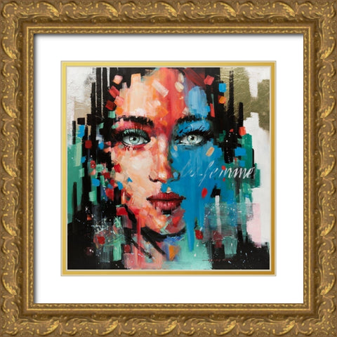 Hot Pop Girl I Gold Ornate Wood Framed Art Print with Double Matting by Orme, E. Anthony