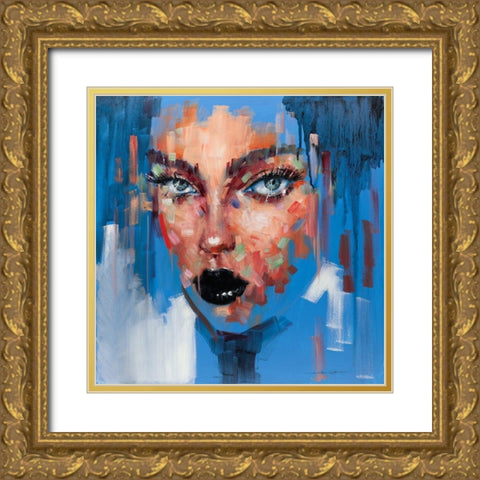 Hot Pop Girl II Gold Ornate Wood Framed Art Print with Double Matting by Orme, E. Anthony