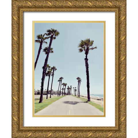 Path to Huntington Beach Gold Ornate Wood Framed Art Print with Double Matting by Carpentieri, Natalie