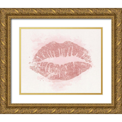 Blush Blush Baby Gold Ornate Wood Framed Art Print with Double Matting by Carpentieri, Natalie
