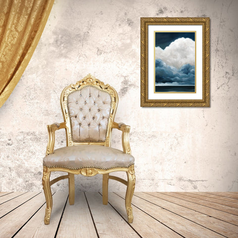 Natures Drama II Gold Ornate Wood Framed Art Print with Double Matting by Robinson, Carol