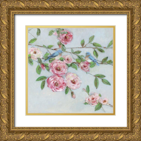 First Bloom I Gold Ornate Wood Framed Art Print with Double Matting by Swatland, Sally