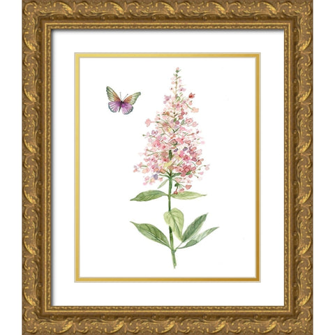 Wildflower Botanical II Gold Ornate Wood Framed Art Print with Double Matting by Robinson, Carol