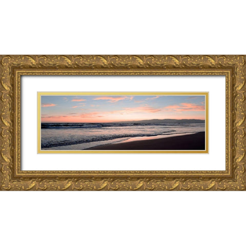 Venice Beach Gold Ornate Wood Framed Art Print with Double Matting by Carpentieri, Natalie
