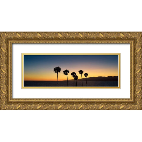 Dusk in Cali Gold Ornate Wood Framed Art Print with Double Matting by Carpentieri, Natalie