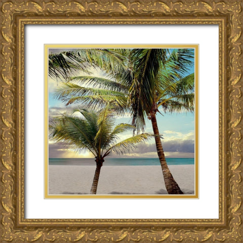 Island Getaway Gold Ornate Wood Framed Art Print with Double Matting by Carpentieri, Natalie