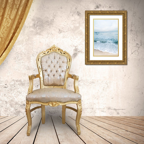 Tranquil Ocean II Gold Ornate Wood Framed Art Print with Double Matting by Carpentieri, Natalie