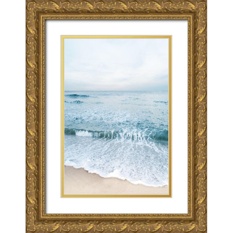 Tranquil Ocean II Gold Ornate Wood Framed Art Print with Double Matting by Carpentieri, Natalie