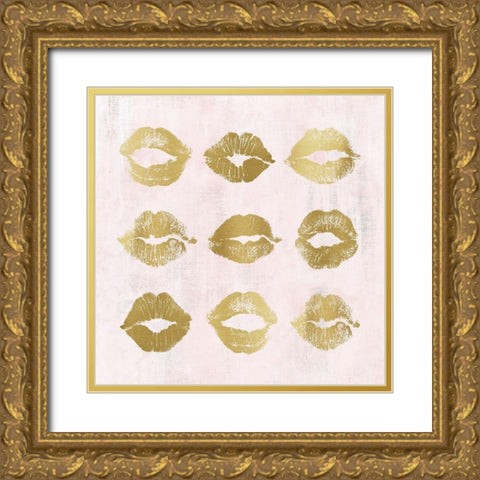 Hot Lips I Gold Ornate Wood Framed Art Print with Double Matting by Robinson, Carol
