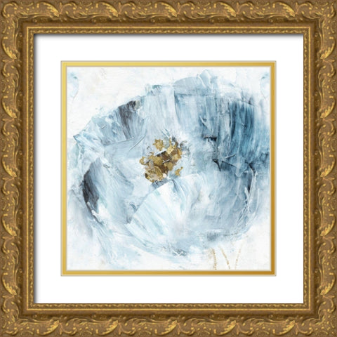 Blue Serenity II Gold Ornate Wood Framed Art Print with Double Matting by Craven, Katrina