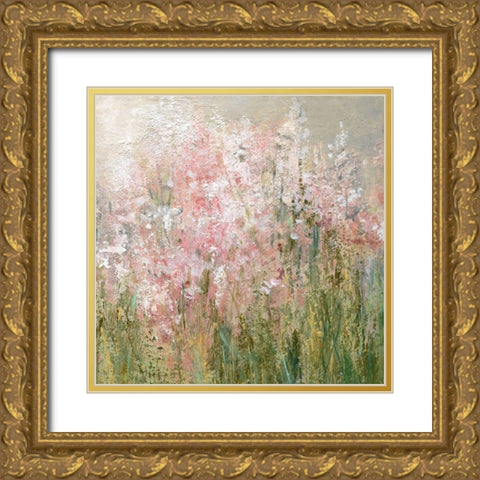 Wild Garden Gold Ornate Wood Framed Art Print with Double Matting by Robinson, Carol