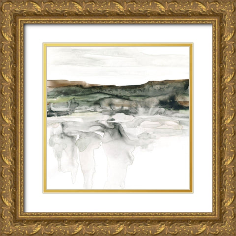 River Bluffs II Gold Ornate Wood Framed Art Print with Double Matting by Robinson, Carol