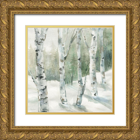 Winter Wonderland I Gold Ornate Wood Framed Art Print with Double Matting by Robinson, Carol