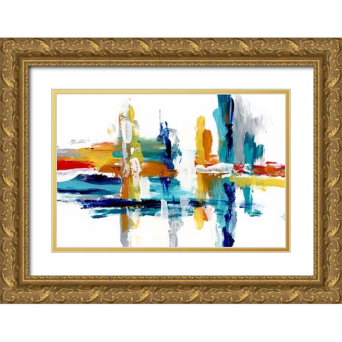 Captive Color III Gold Ornate Wood Framed Art Print with Double Matting by Craven, Katrina