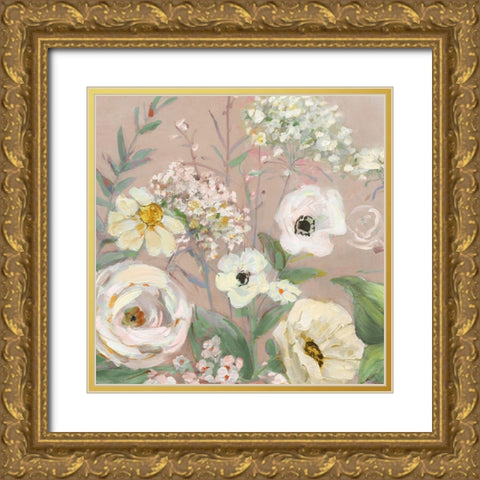 Naive Garden I Gold Ornate Wood Framed Art Print with Double Matting by Swatland, Sally