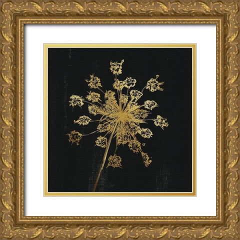 Lacy Gold I Gold Ornate Wood Framed Art Print with Double Matting by Nan