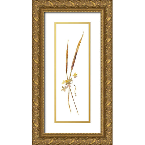 Fall Sketchbook III Gold Ornate Wood Framed Art Print with Double Matting by Troise Heidel, Theresa