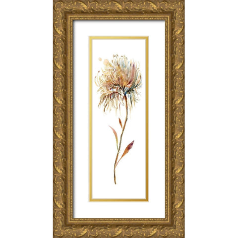 Fall Sketchbook IV Gold Ornate Wood Framed Art Print with Double Matting by Troise Heidel, Theresa