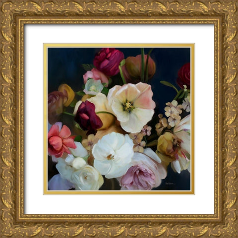 Royal Bouquet Gold Ornate Wood Framed Art Print with Double Matting by Robinson, Carol