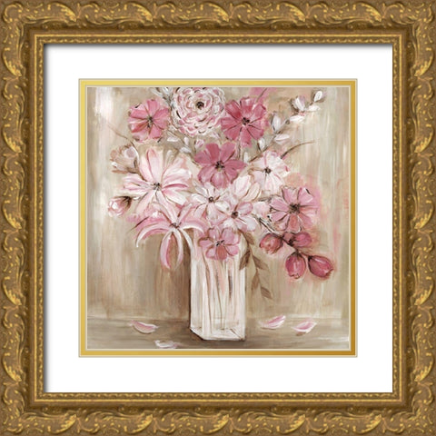 Summer Blush Gold Ornate Wood Framed Art Print with Double Matting by Dunlap, Marilyn