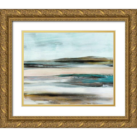 Shifting Horizons Gold Ornate Wood Framed Art Print with Double Matting by Shapiro, Judith